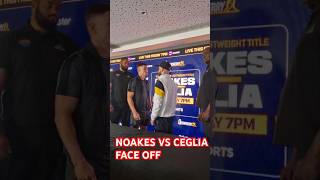 NOAKES VS CEGLIA FACE OFF noakesceglia queensberrypromotions [upl. by Retse568]