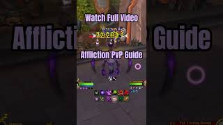 Warlock Affliction Soul Harvester  PVP Guide WoW The war within 1105  Season 1 shorts wow [upl. by Sirromal]