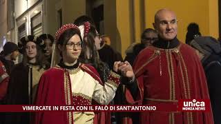 Vimercate in festa con il falò di SantAntonio [upl. by Acimehs859]