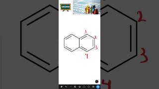 Numeración de los carbonos del naftaleno naftaleno química [upl. by Yaresed]