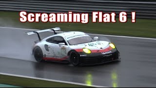 2018 Porsche 991 RSR GTE Testing amp Screaming Hard At Spa Francorchamps [upl. by Aynwad]