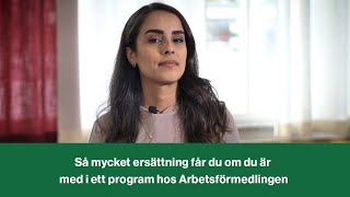 Så mycket ersättning får du om du är med i ett program hos Arbetsförmedlingen [upl. by Yluj339]