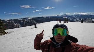 Vail Colorado  Skiing the Legendary Back Bowls and Blue Sky Basin VailColorado LedgendaryBackbowl [upl. by Ibrek712]