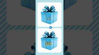 1k vs 53k choose your gift box 🎁giftbox shorts viral gift chooseyourgift chooseone gifts [upl. by Berlyn161]