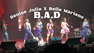 Denise Julia and Belle Mariano BAD Performance at the BELIEVE Concert 🔥💜🩷 FanCam VIP POV [upl. by Enelym]