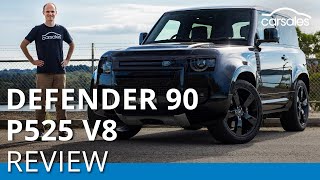 2023 Land Rover Defender 90 P525 V8 Review  Britain’s answer to the MercedesAMG G 63 [upl. by Hedveh]