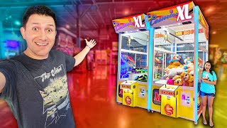 We Played EVERY Claw Machine in this GIANT Arcade [upl. by Ellivnarg]