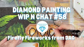 Diamond Painting WIP n Chat 58  Mouths Money and Moving [upl. by Lak]