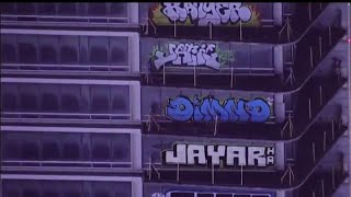 Graffiti artists vandalize Downtown LA building [upl. by Ahsennod988]