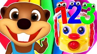 Numbers 123 Songs Collection  Teach Toddlers to Count Learn Colors amp Counting for Kids Children [upl. by Debby858]