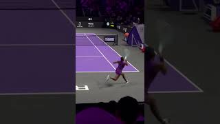 Coco Gauff great footwork and intensity during her WTA Finals Final match in Riyadh wta wtafinals [upl. by Nattirb320]