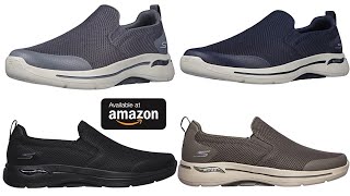 Skechers Mens Gowalk Arch Fit Athletic Slip on Casual Loafer Walking Shoe Sneaker [upl. by Dallas]