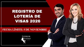 Registro de lotería de visas 2026 ¡Aplica antes del 5 de noviembre 2024 [upl. by Airbmac381]