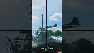 Battlefield 1942 — Plane Hits Tower Funny Battlefield1942 battlefield [upl. by Rohpotsirhc]