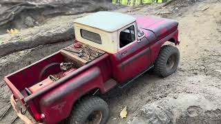 110 Scale RC Car Chevrolet C10 Riding in the good company p2 rc rccar 4x4 gmade offroad [upl. by Tung]