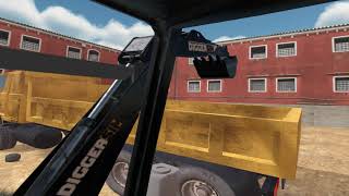 DiggerSim  Excavator amp Heavy Equipment Simulator VR Early Access Gameplay [upl. by Oilla]