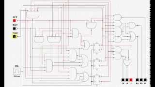 Logic Design Extra Credit  Sequential Turn Signals [upl. by Yared]