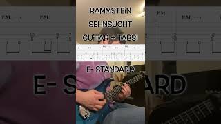 Rammstein  Sehnsucht  Guitar w Tabs Part1 shorts rammstein guitar guitarcover metal music [upl. by Eissahc]