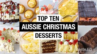 Top 10 Australian Christmas desserts  tastecomau [upl. by Lordan951]