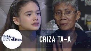 TWBA Criza Taa turns emotional while talking about her Lola [upl. by Fesoy]