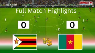 Zimbabwe vs Cameroon AFCON 2025 qualifiers [upl. by Suinotna48]