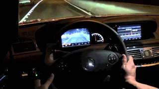 MercedesBenz Night View ASSIT safety system on the CL63 AMG 2011 [upl. by Ymaj]