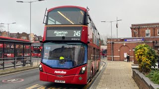 Metroline Bus Route 245WHD2723LK70 AZT Alperton → Golders Green [upl. by Wildee641]