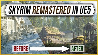 Skyrim REMASTERED Rirverwood Gameplay in Unreal Engine 5 – Will The Elder Scrolls 6 look this good [upl. by Otilia]