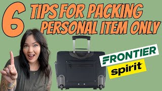 How to pack personal item only for budget airlines  Save money today [upl. by Madra530]