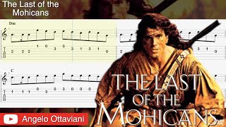 The Last of the Mohicans  Guitar Tab  Promontory Main Theme Taylor Davis  LUltimo dei Moicani [upl. by Eceinej]