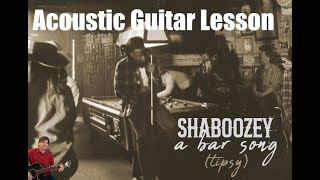 Learn to Play A BAR SONG TIPSY Shaboozey Guitar Lesson [upl. by Merridie702]