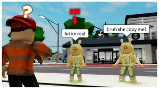 COPYING Peoples Outfit in Brookhaven 🏡RP ROBLOX Funny Moments [upl. by Martita]