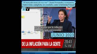 Nueva conciencia de la inflación  Juani Fernández economista inflación shorts emisión economia [upl. by Lindholm]