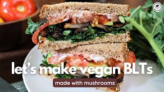 How to Make Vegan BLTs with Mushrooms  AfroVeganSociety Recipes [upl. by Skip]