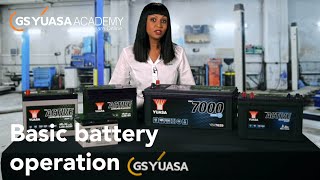 Basic battery operation  GS Yuasa Academy  GYTV [upl. by Saltsman881]