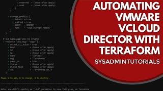 Automating VMware vCloud Director with Terraform  Getting Started [upl. by Hall418]