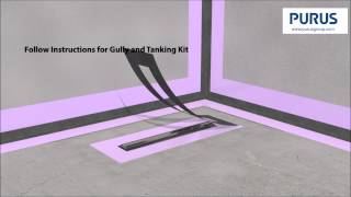 Purusline Living Concrete Installation Tutorial Wetroom Channel Drain [upl. by Slemmer]