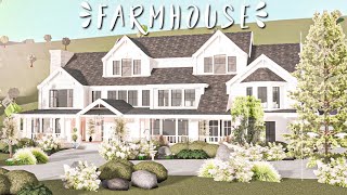 Cheap Farmhouse Bloxburg Mansion WITH VOICE [upl. by Hairahcez867]