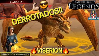 Juego de Tronos Leyendas  Como Derrotar a Caraxes VISERION  INVOCACIÓNES EVENTO RHAENYRA Tutorial [upl. by Eniar]