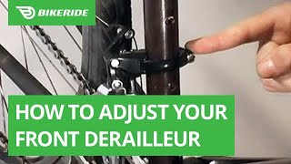 How to Adjust Your Front Derailleur [upl. by Can]