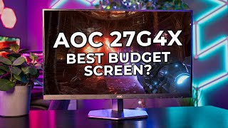 AOC Made An Almost Perfect Monitor  AOC 27G4X Gaming Monitor Review [upl. by Anyd]