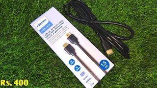 Philips HDMI Cable  Philips HDMI Cable Review  Philips HDMI Cable Price [upl. by Ahseekal807]