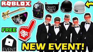 FREE ITEM NEW WHY DONT WE EVENT IN ROBLOX  ROBLOX WHY DONT WE EVENT ITEMS  WDW FAN HAND SIGN [upl. by Zosi276]