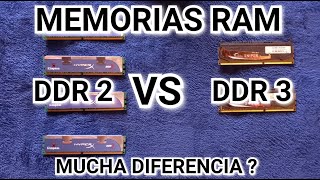 Memorias ram DDR 2 vs DDR 3  Cual Rinde Mejor [upl. by Luht68]