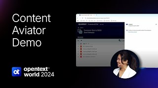 OpenText World 2024 Demo – Retail Success with AI [upl. by Animrelliug]