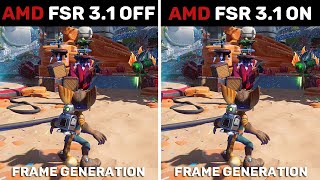 Ratchet amp Clank Rift Apart  AMD FSR 31 Frame Generation OFF vs ON  Official Update [upl. by Nnylg]