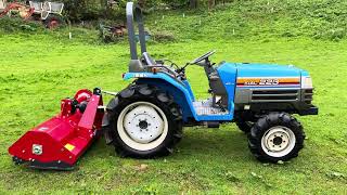 ISEKI SIAL 223 4WD Compact Tractor amp New 5ft Flail Mower [upl. by Sussman603]