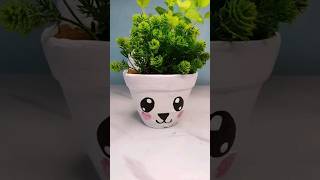 planter using terracotta pot 🍯shorts viral diy craft youtube trending support cartoon [upl. by Ordisi865]