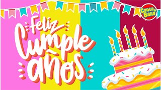 CUMPLEAÑOS FELIZ lyrics 🎂 Cumpleaños para niños  Feliz cumpleaños infantil🎉  Canta y Baila [upl. by Christyna440]