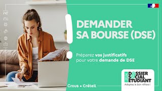 Demander sa bourse DSE  Préparez vos justificatifs [upl. by Mosier242]